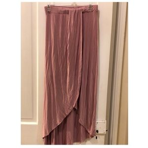 Faux wrap high lo maxi